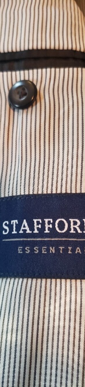 Stafford Men's Black Single-Breasted Sport Coat - Picture 4 of 6